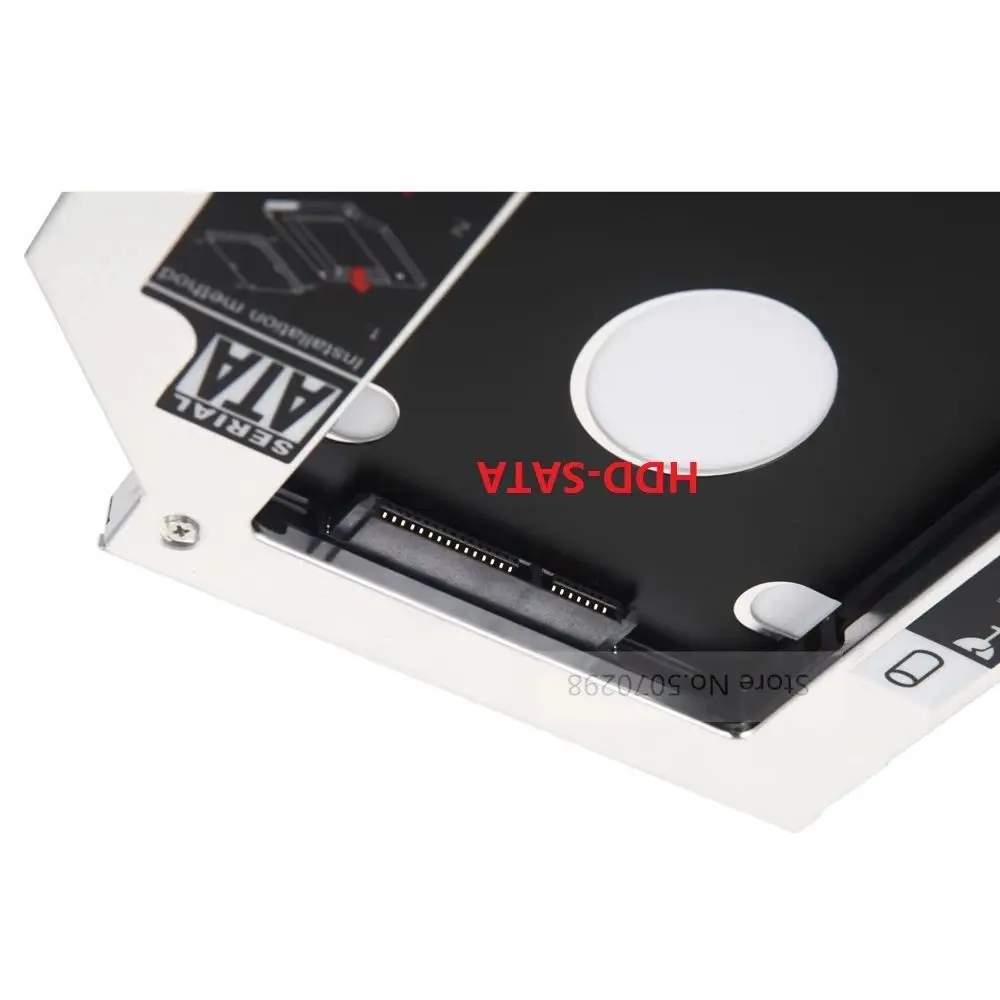 

9.5mm SATA 2nd HDD SSD Hard Drive Optical bay Caddy Frame Bracket Enclosure for Gateway NE522 NE570 NE572 NV510 NV570P