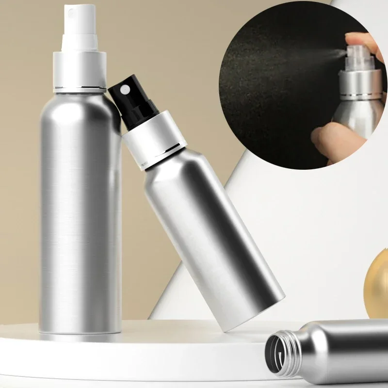 Aluminum Spray Bottle Refillable Perfume Portable Empty Container Travel Cosmetic Sprayer Atomizer 30/50/100ml/120ml/150ml/250ml