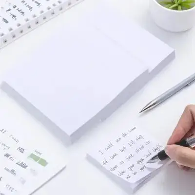 3 Buah Memo Pad Persegi Transparan Perekat Kuat Catatan Tempel Perlengkapan Kantor Memo Pad Tempel Portabel