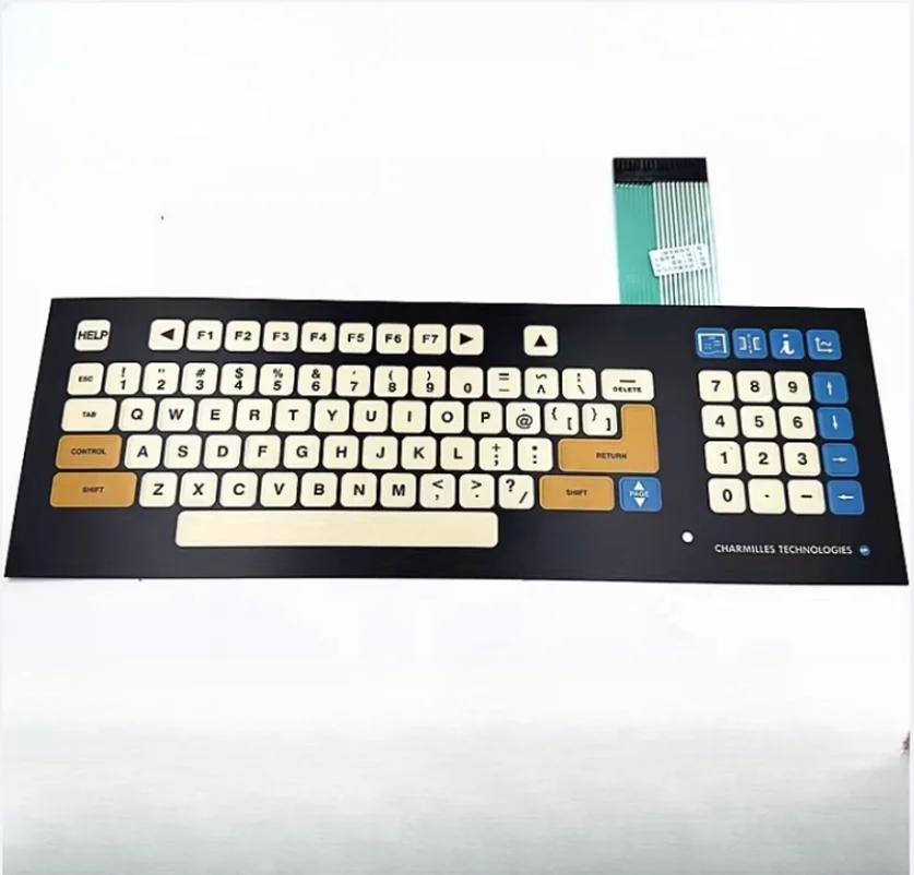 Keyboard Panel Film with Cable for Char mille s Wire Cut Machine Erosion Machine Operation Panel Film, Manual Control Box Film