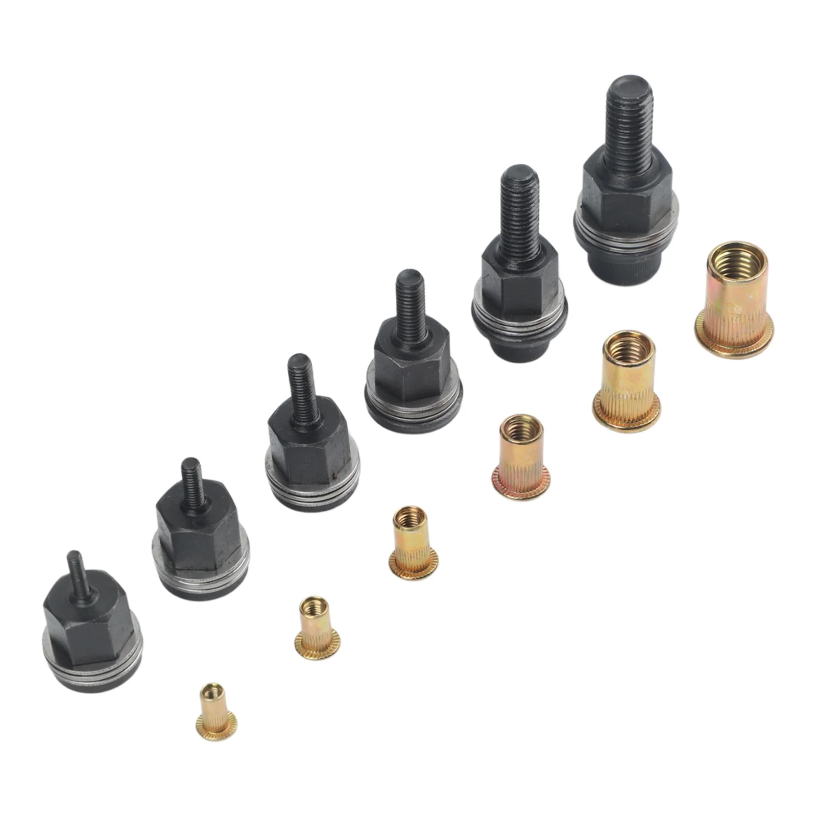 6pcs Manual Rivet Nut Tool Replacement Tips For M3 M5 M6/M8 For M10 Riveting For Nuts Installation Hand Riveter Accessory