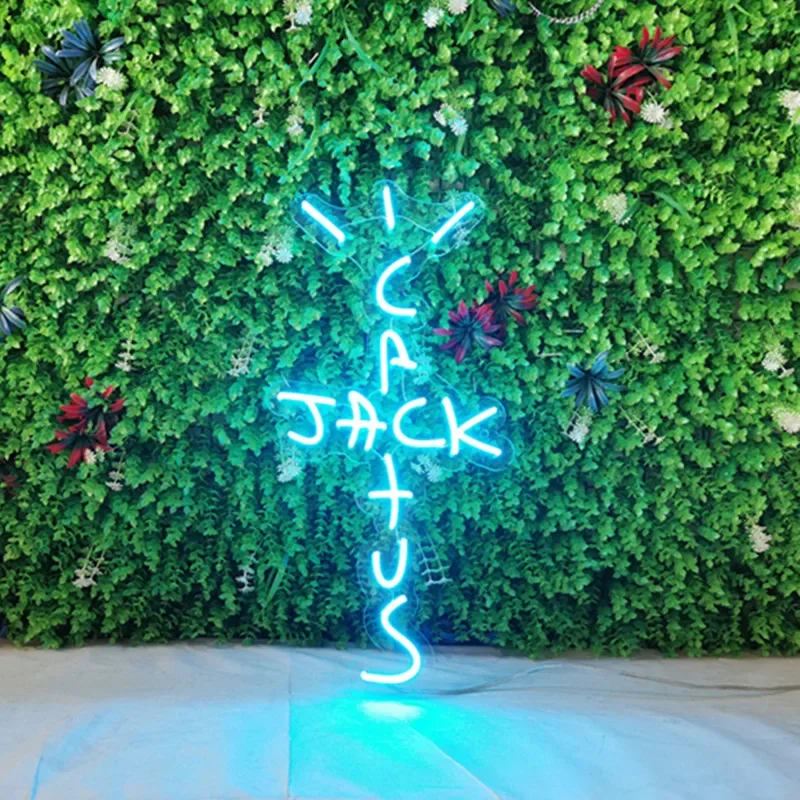 Cactus Jack Neon Signs LED Neon Light for Room/Bar Wall Decor,Gaming Room,Man Cave,Living Room,Personalized Birthday Gifts