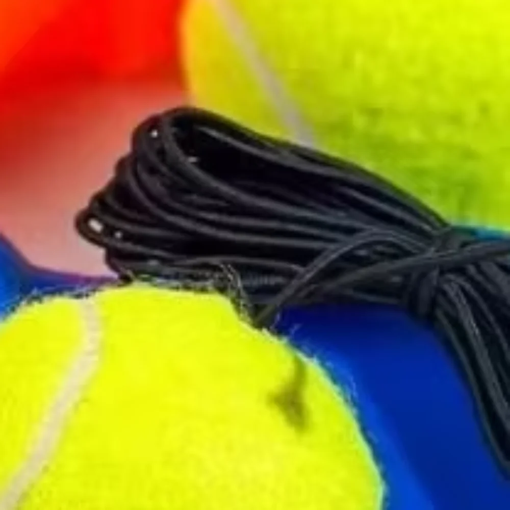 

Профессиональный теннисный тренажер, набор домашних тренировок с возвратом на линии, теннисный мяч, сверхмощная эластичная веревка, теннис для одного игрока