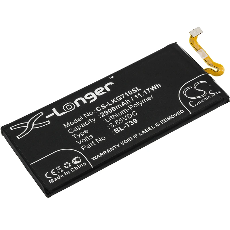 

3.85V 2900mAh Battery BL-T39 EAC63878401 for LG G7 ThinQ,G7+,G7 Plus,Q7+,K12+ 2019,Phoenix 5,Arena 2,Prime 2,X2 2019,Q9,X320Q