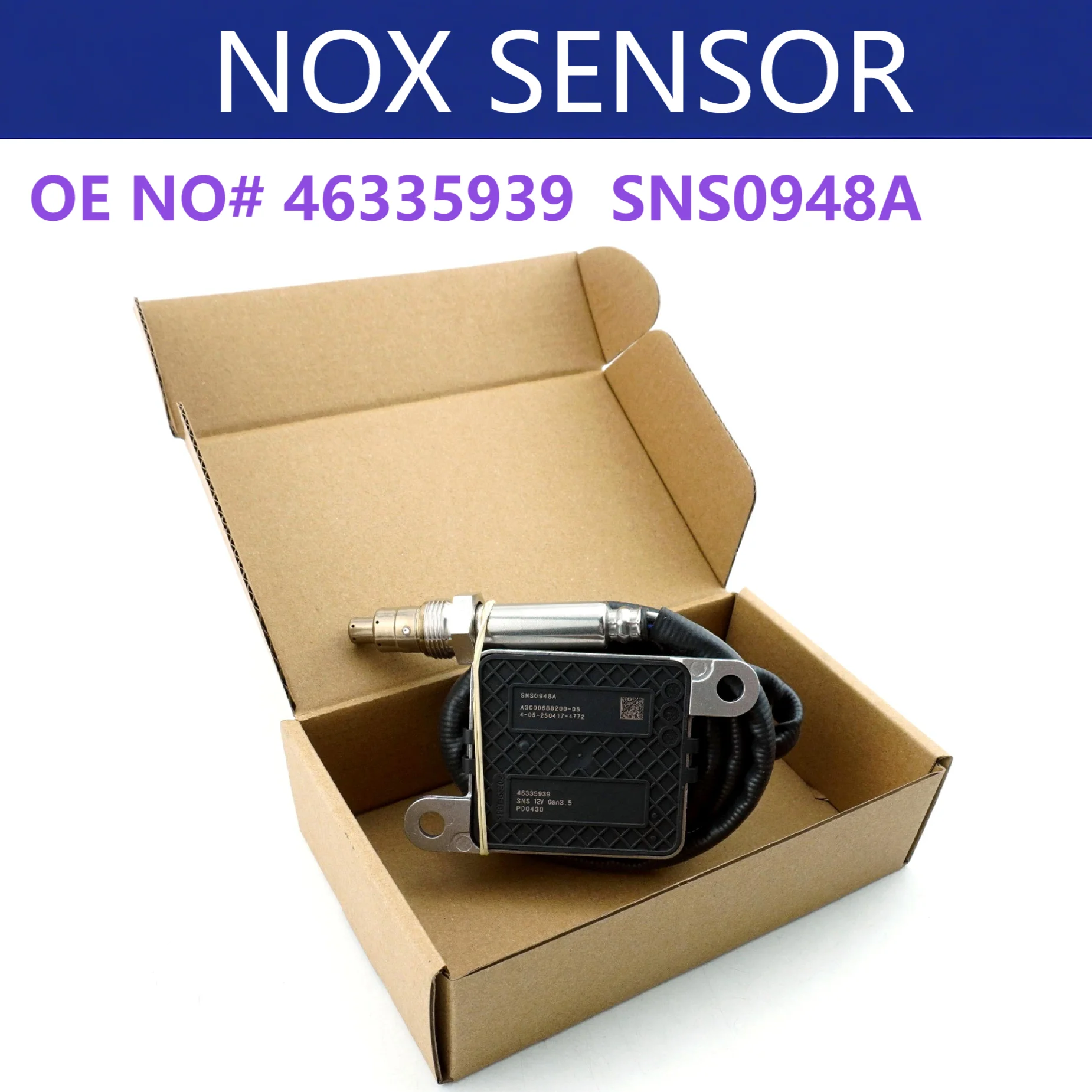 

46335939 SNS0948A NOx Sensor High Quality Nitrogen Oxide Sensor For Fiat Ducato 2.2D 2.3D Auto Car Spare Parts A3C00688200-05
