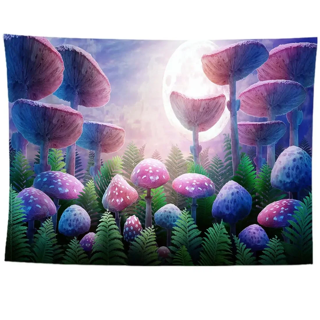 

Psychedelic Mushroom Wall Hanging Boho Decor Wall Tapestry Waves Hippie Wall Hanging Galaxy for Bedroom Living Room Decor 95X73