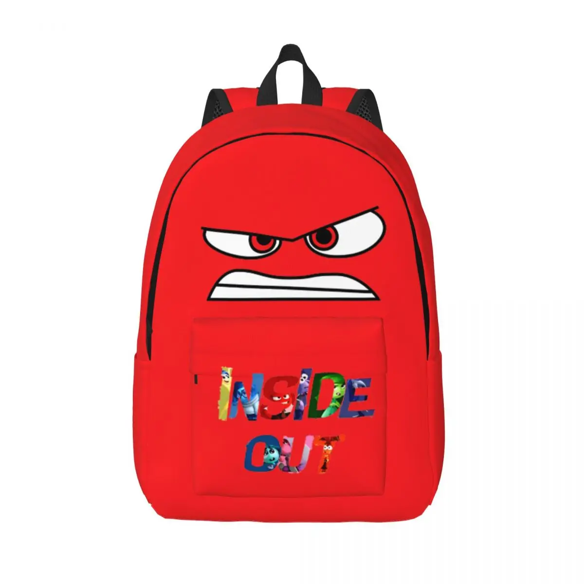 Anger Inside Out Backpack for Boy Girl Kids Student School Bookbag Cartoon Canvas Daypack Kindergarten Primary Bag Travel