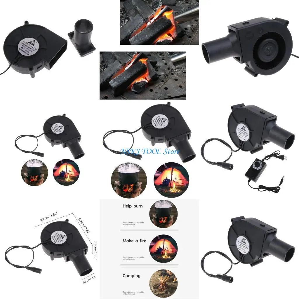 

L8RC 9733 Открытый барбекю для барбекю вентилятор. Электрическая воздуходувка 4200R 110V 220V Регулируемая скорость