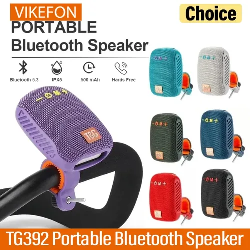Altavoz Bluetooth portátil TG392 para bicicleta al aire libre TWS inalámbrico Mini bajo Radio FM barra de sonido Boombox montar música reproducción altavoz
