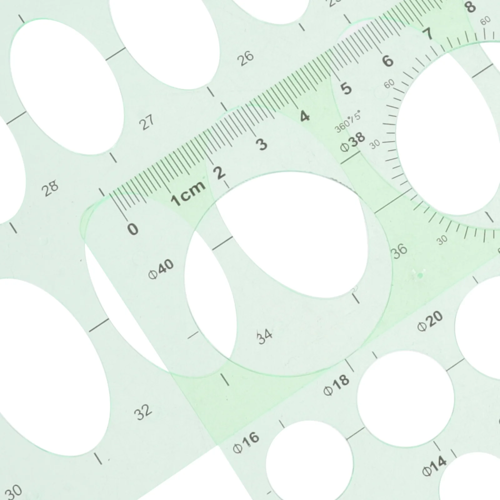 2 قطعة قالب استنسل مسطرة دائرة هندسية سميكة قابلة لإعادة الاستخدام قالب رسم لتقوم بها بنفسك تصميم اللوحة العمارية للنسيج