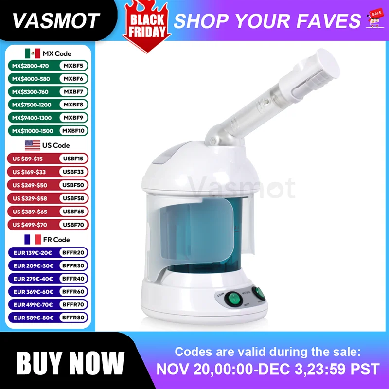 

Отпариватель для лица с горячим туманом, увлажнитель для кожи, озоновая стерилизация, логическая ароматерапия, KINGDOM CARES, распылитель для лица, отпариватель