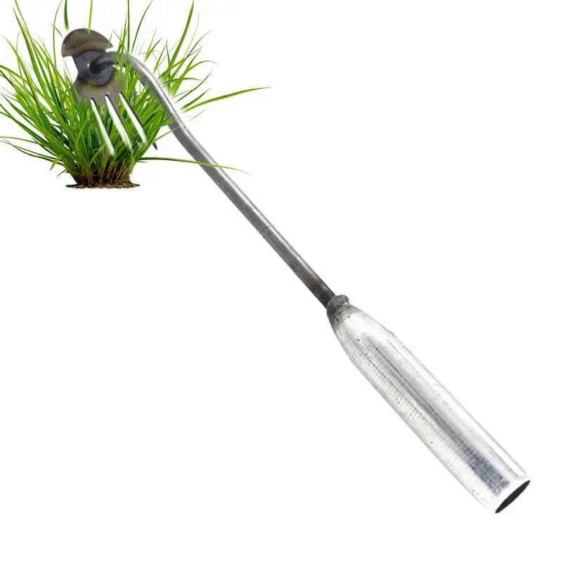 Weeder Puller Root Pulling Tool 4 Teeth Uprooting Weeding Tool Hand Weeder Tool for Uprooting Weeding Manual Weeder Removal Tool