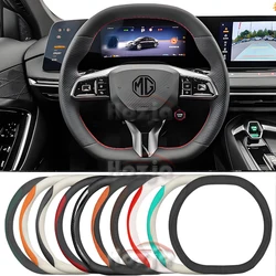 Leather Car Steering Wheel Cover for MG ZS Hybrid 2025 Non-slip Car-styling Auto Accessories