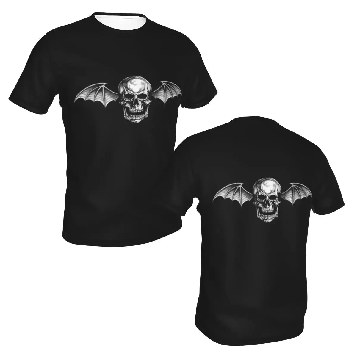 polyester Avenged Sevenfold T-Shirt Men's Fashion T Shirt Men Round Neck Summer Shirts Tops
