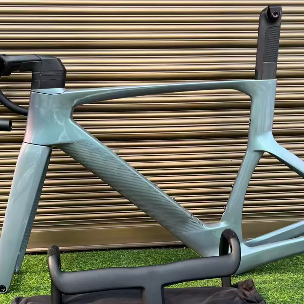Cuadro de carbono para bicicleta de carretera de color personalizado, freno de disco T1100 UD, manillar de cuadro de bicicleta, envío por DPD UPS PARA LA UE