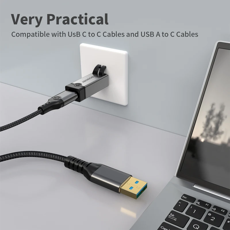 Adapter USB-C do Ethernet 1Gbps Gigabit USB-C żeński na RJ45 męski Przenośny Konwerter Sieciowy do PC MacBook Akcesoria Sieciowe — zdjęcie produktu 4