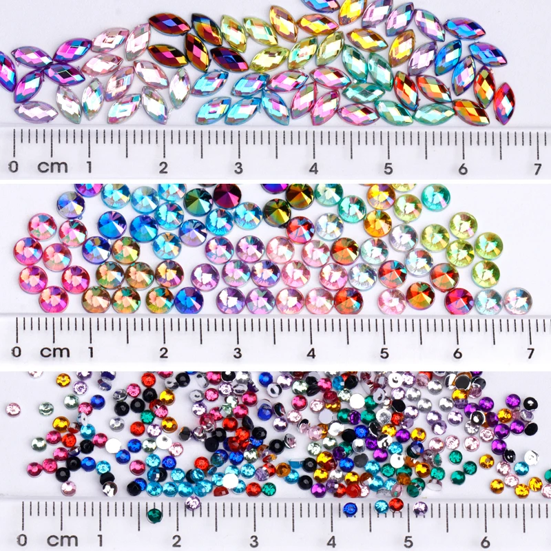 12 Gürtel Acryl Nail Art Dekoration Lagerung liefert Nagel Strass Bulk Flatback Strass Nagel Schmuck Charms Set Hotfix