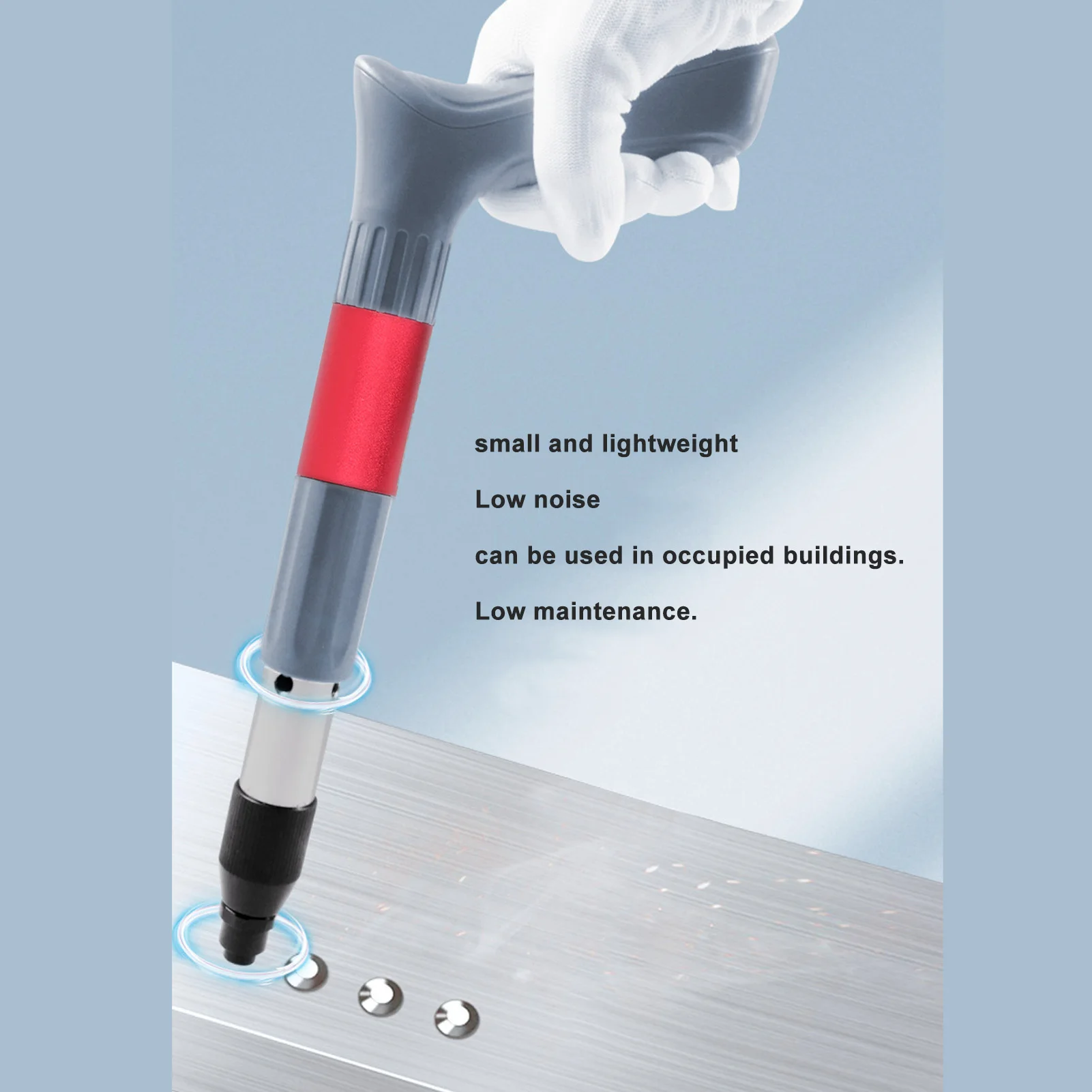 Tragbare Nagelschießmaschine, 0,3 Zoll Munddurchmesser, effiziente, kompakte Nagelschießmaschine, Befestigungswerkzeug, manuell für Zuhause