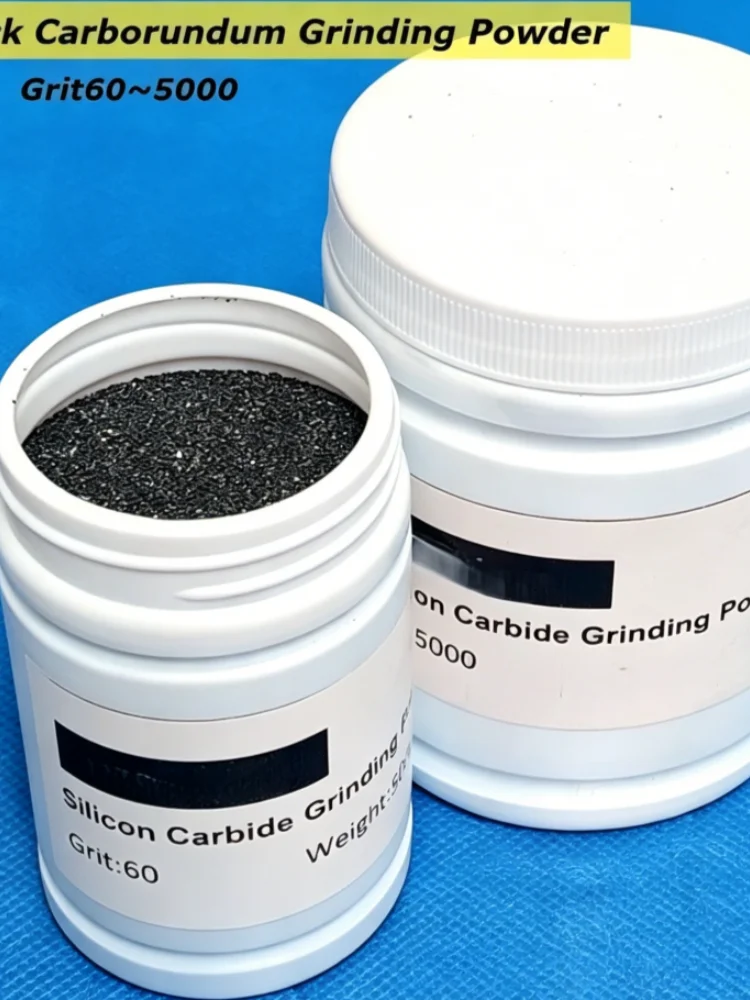 Grit60~3000 Zwart Carborundum Micro Slijppoeder Door Vibratie Trommelmachine Jadeiet Jade Agaat Polijsten - afbeelding 2