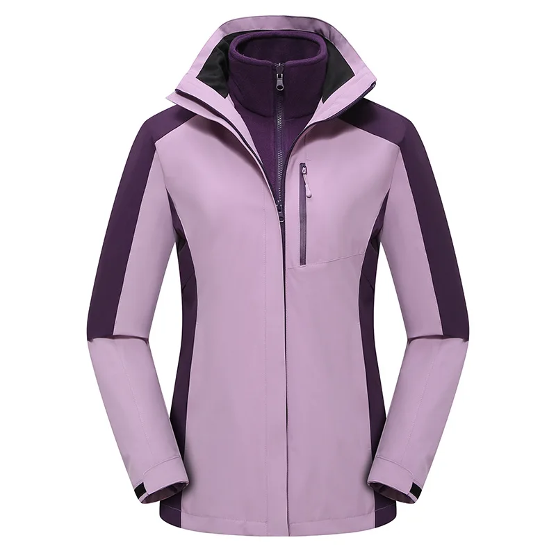 

Outdoor jacket three-in-one men thermal velvet liner women mountaineering camping hiking ski jacket