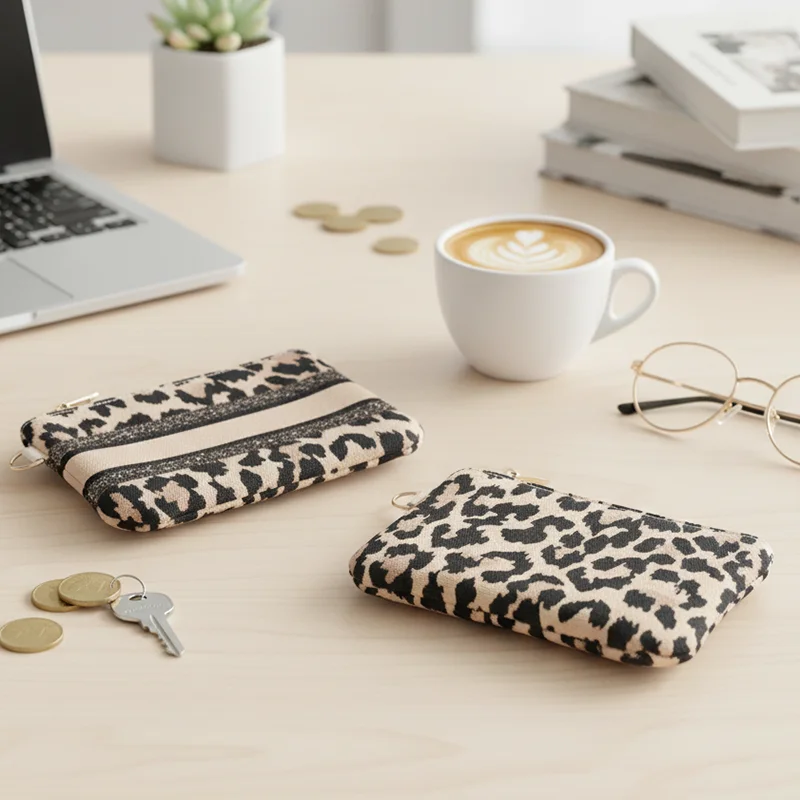 محفظة عملات معدنية أنيقة بأنماط مختلفة على كلا الجانبين، محفظة نسائية صغيرة الحجم، حقيبة يد صغيرة للعملات المعدنية #4