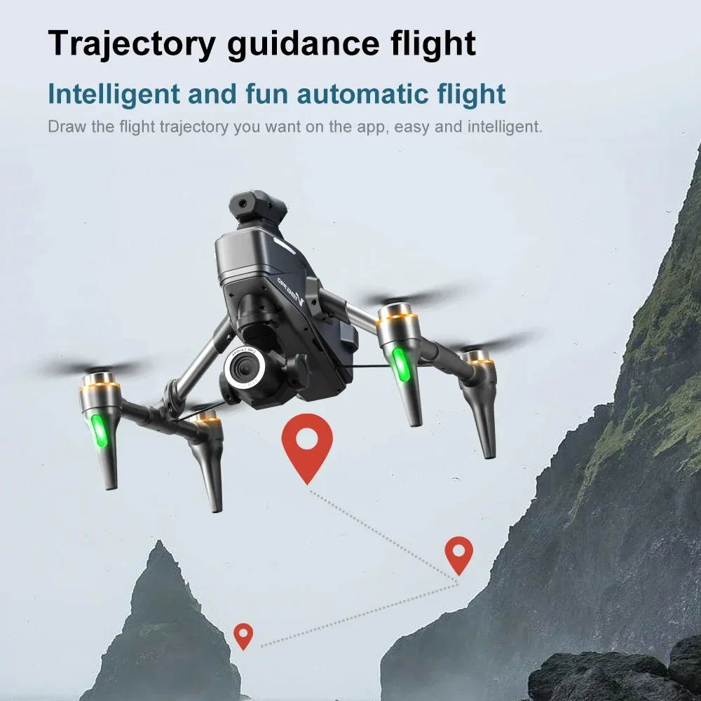 V196Edward  Drone Brushless 8K Camera HD Aerial Photography Drone Optical Flow Obstacle Avoidance Quadcopter RC Airplane