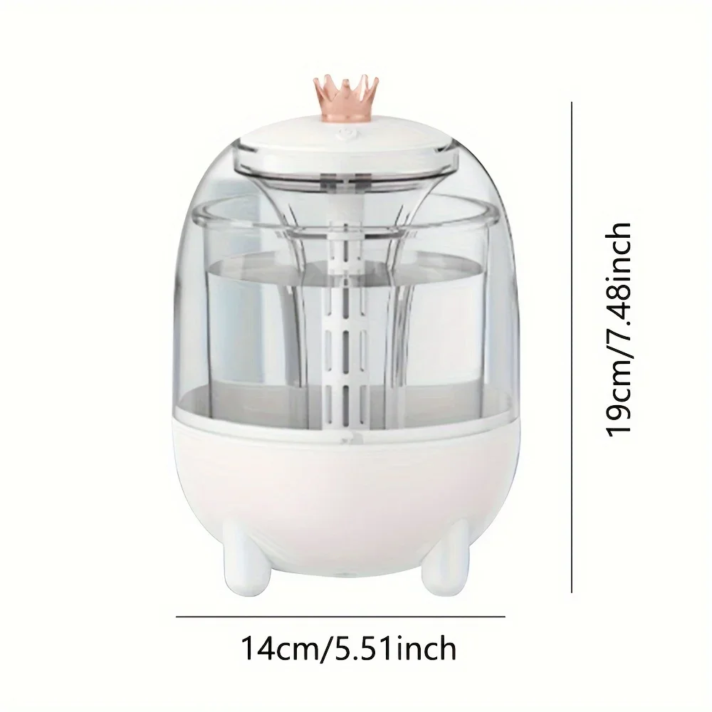 33.81oz Large Capacity Visual Humidifier, USB Color Light Humidifier, No Noise, Light Surround, Perfect For Bedrooms And Offices