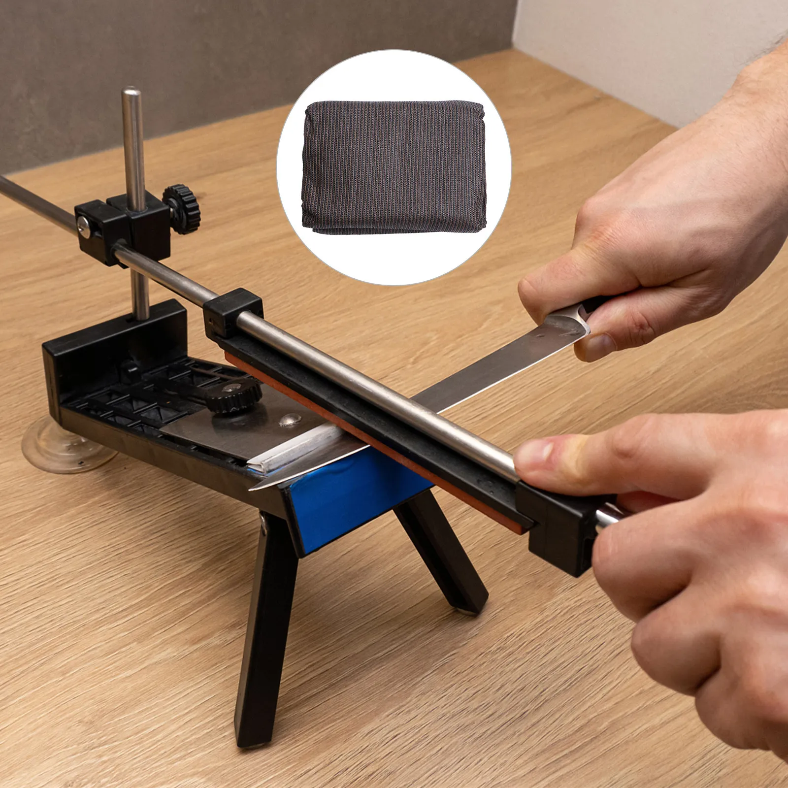 

1Set Sharpener Fixed-Angle Multi-Purpose Kitchen Knife Sharpener Adjustable Rotation System Household Cutting Scissors Grinding