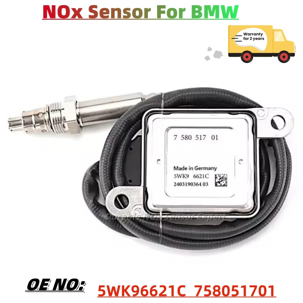 

758051701 NOx Sensor Original New Nitrogen 5WK96621C Oxide Sensor for 12V BMW E90 E91 E60 E61 E63 E64 325i 330i 525i 530i 630i