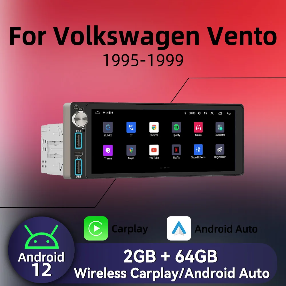 Carplay 1 Din Radio… - image