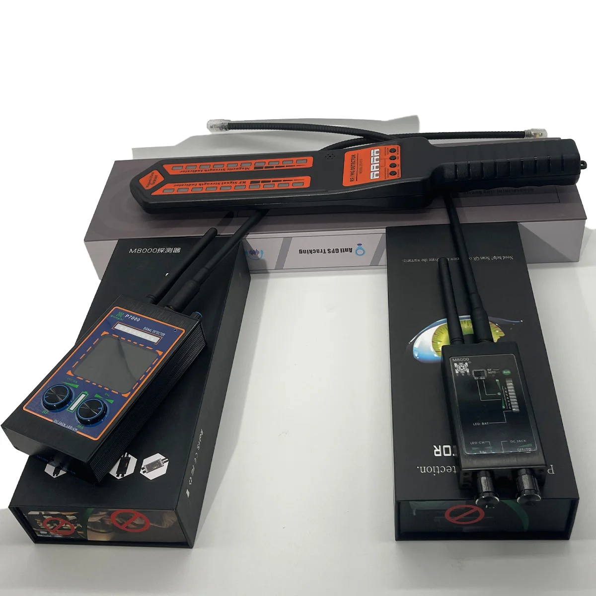 

Dual Mode Anti Spy Detector Magnetic Field & RF Signal Find Hidden GPS Tracker Camera Bug Wireless Device Privacy Guard Security