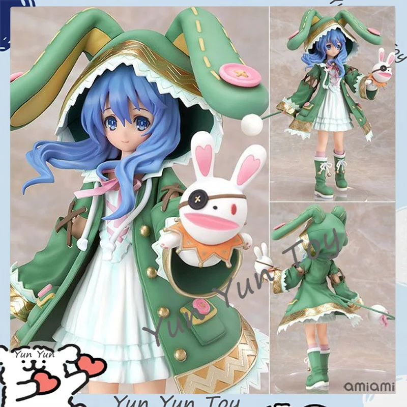 Date A Live Anime Figure Himekawa Yoshino Model Dolls Figurine Kneeling Green Rabbit Action Figures Collectible Decor Toys Gifts