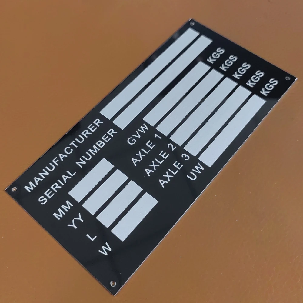 لوحات وزن مقطورة من الألومنيوم، أجزاء تخييم مسطحة ذات هيكل فين على شكل قافلة RV