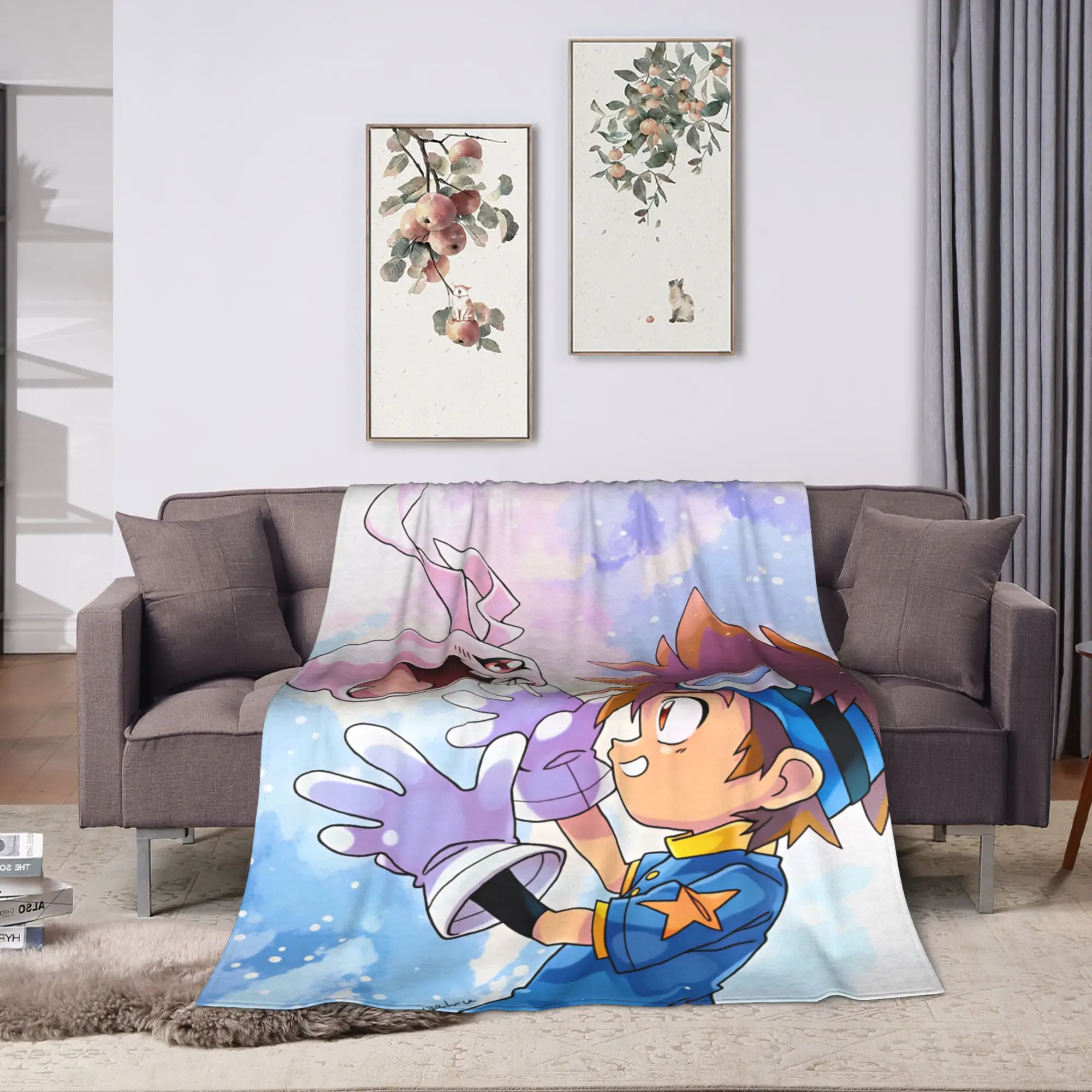 Digimons Soft Warm Blankets  Students Plush Bedding Throws Funny Couch Chair Flannel Bedspread Sofa Bed Cover