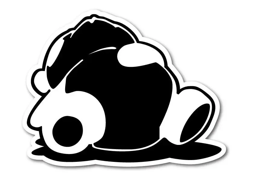 Cute Panda Creative PVC Stickers Accessories for Decorate Car Wall Room Bicycle Table Fridge Helmet Camper Bumper Window Decal