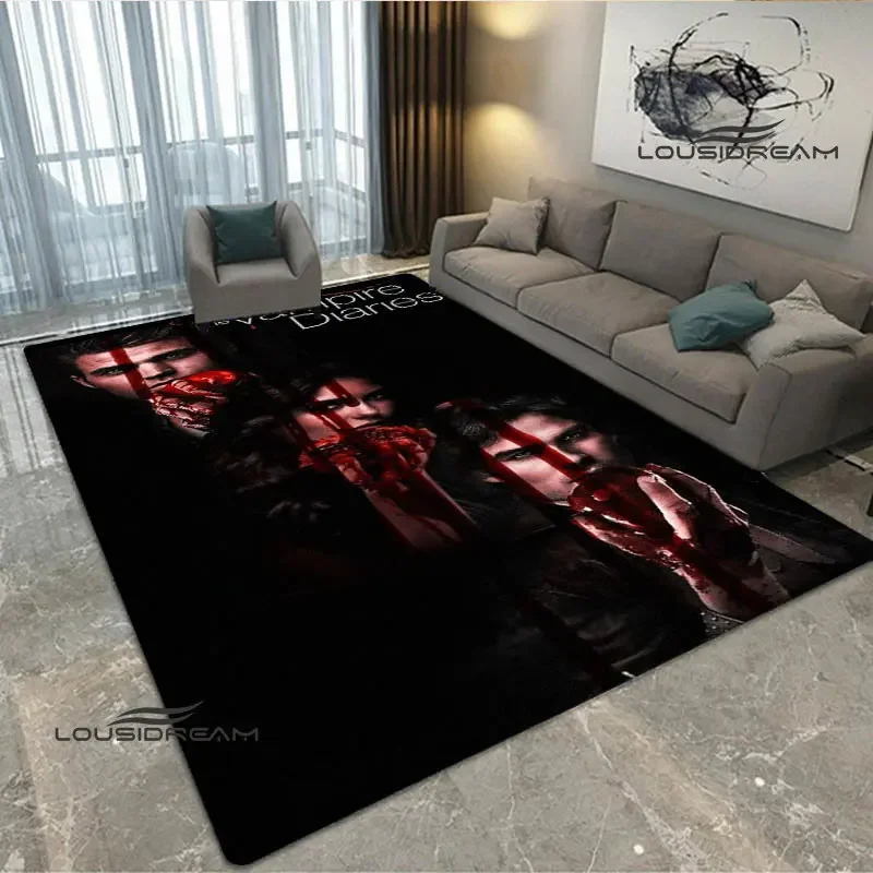 The Vampire Diaries Damon salvatore carpet yoga mat room decor carpets for living room Non -slip carpet area rug birthday gift