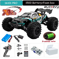 1:16 70KM/H Or 50KM/H 4WD RC Car With LED Remote Control Cars High Speed Drift Monster 4x4 Truck for Kids vs Wltoys 144001 Toys