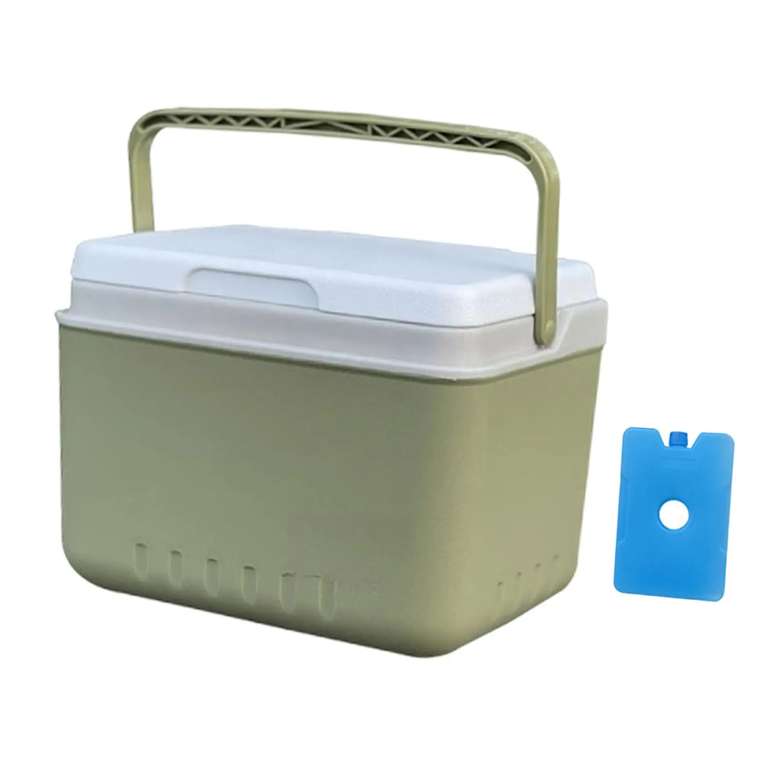 Multifunctional Insulated Ice Cooler Bucket with Handle for Camping Picnic BBQ Travel Lightweight Leakproof Storage Box