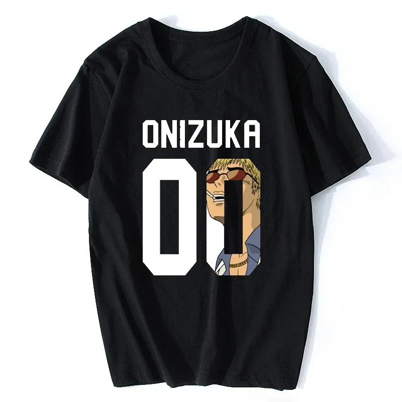 Awesome Boy Great Teacher Onizuka GTO T Shirt O-Neck Design Japanese Anime Cool T-Shirts Streetwear Harajuku T Shirt Men