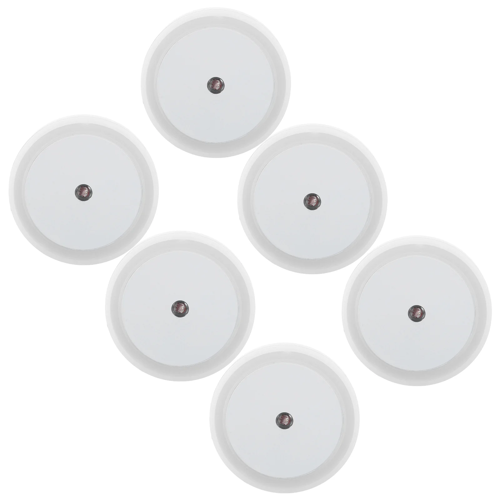 6 قطع من وصلات الإضاءة الليلية الناعمة المتوهجة في LED قابلة للتعتيم لغرفة النوم والممر والحمام والمطبخ ومقبس حائط في ضوء الليل