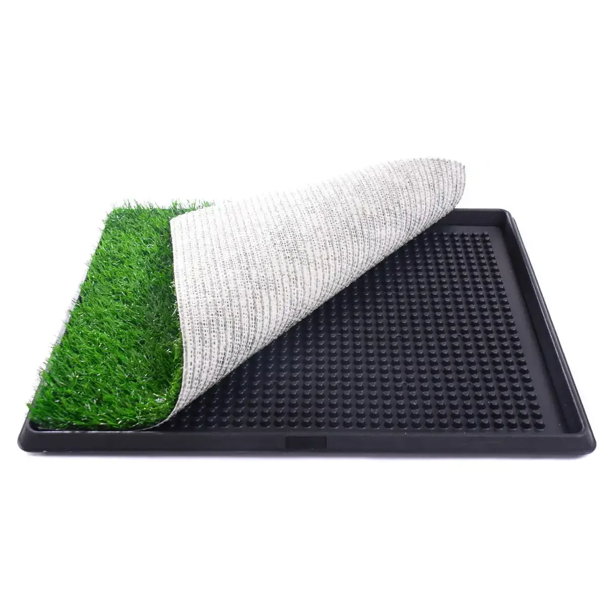 

Grass, Dog Potty Grass, Puppy Potty Trainer, Fake Grass Turf for Dogs Potty Training Area Patio Lawn Decoration, 25"x20"