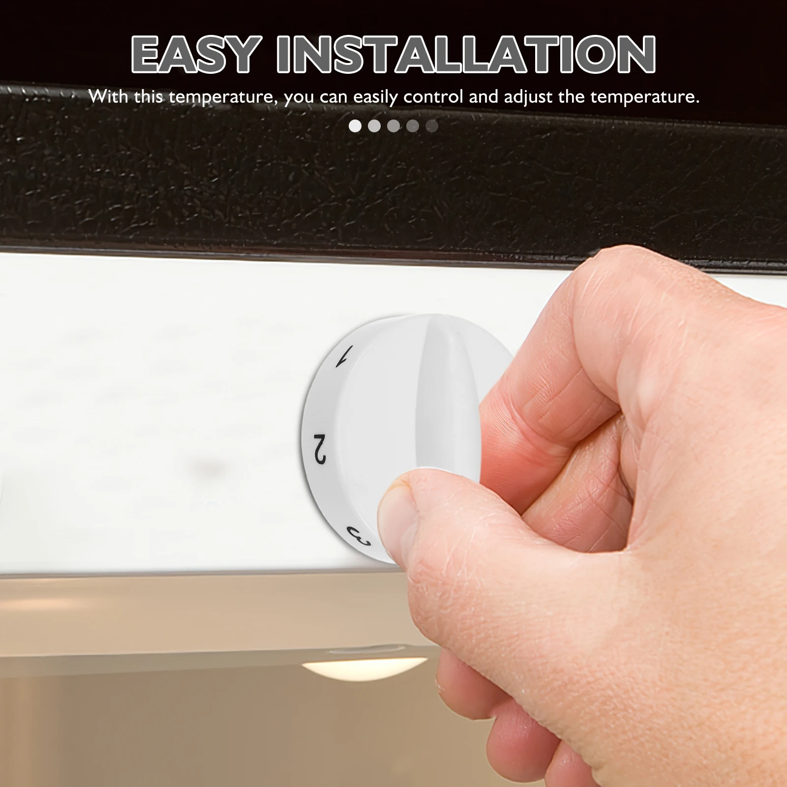 

Freezer Knob Fridge Control Dial Thermostat Adjustment Part Rotary Switches Button Multifunctional Temp Controller Smooth