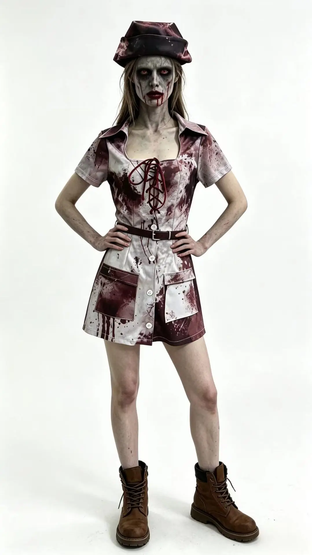 Déguisement Infirmière Zombie Ensanglantée – photo 10