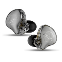 KZ EDC PRO Earphone Professional High-Sensitivity Large Dynamic Earbuds HiFi Bass Music IEM Headphone 2Pin Detachable Cable