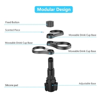 3 In 1 Multifunctional Car Drinks Holder Cup Holder Expander Adapter Rotating Adjustable Base Storage Rack Car Cup Mount