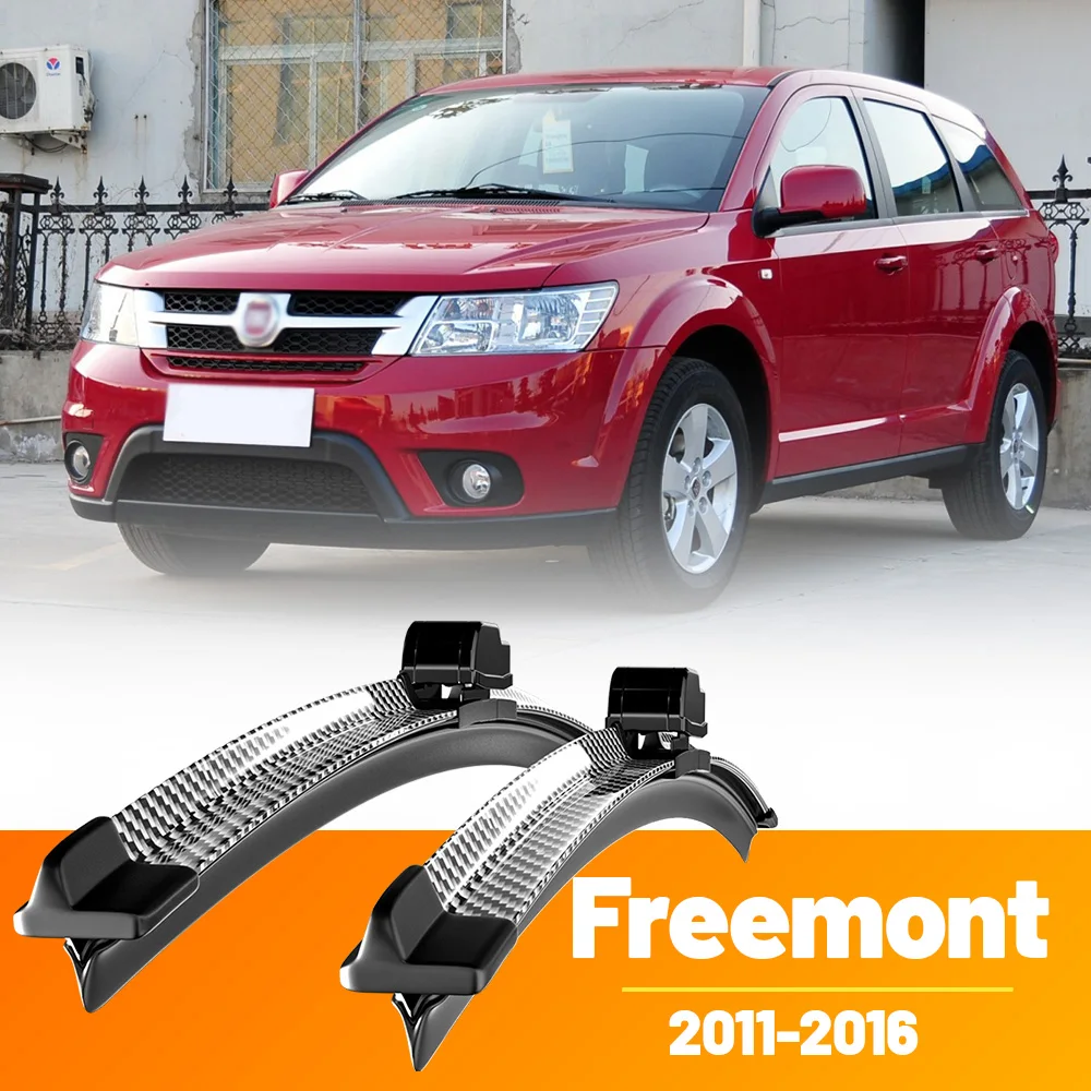 

2pcs Front Windshield Windscreen Wiper Blades Carbon Fibre Wipers For Fiat Freemont 2011-2016 2012 2013 2014 2015