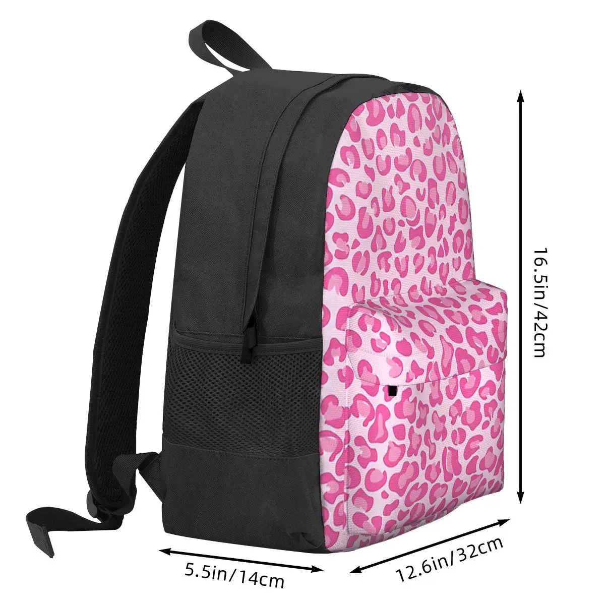 Pink Leopard Print Backpacks Boys Girls Bookbag Children School Bags Cartoon Kids Rucksack Travel Rucksack Shoulder Bag