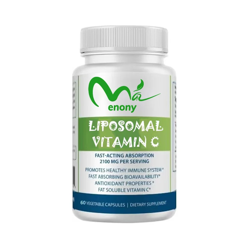 

Liposomal Vitamin C, 2100mg, Sunflower Seed Phosphatidylcholine, 60 capsules, high-quality health supplement