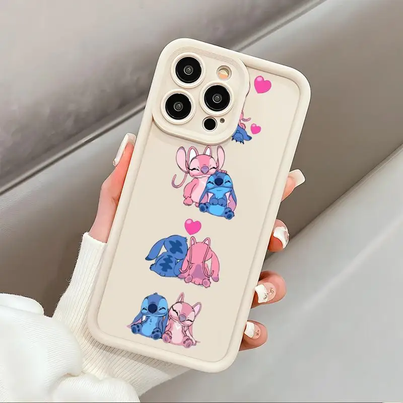 Angie Stitch Cute Case For Apple iPhone 15 11 13 14 Pro Max 12 Silicone 15 Plus 11Pro Soft Phone Cover