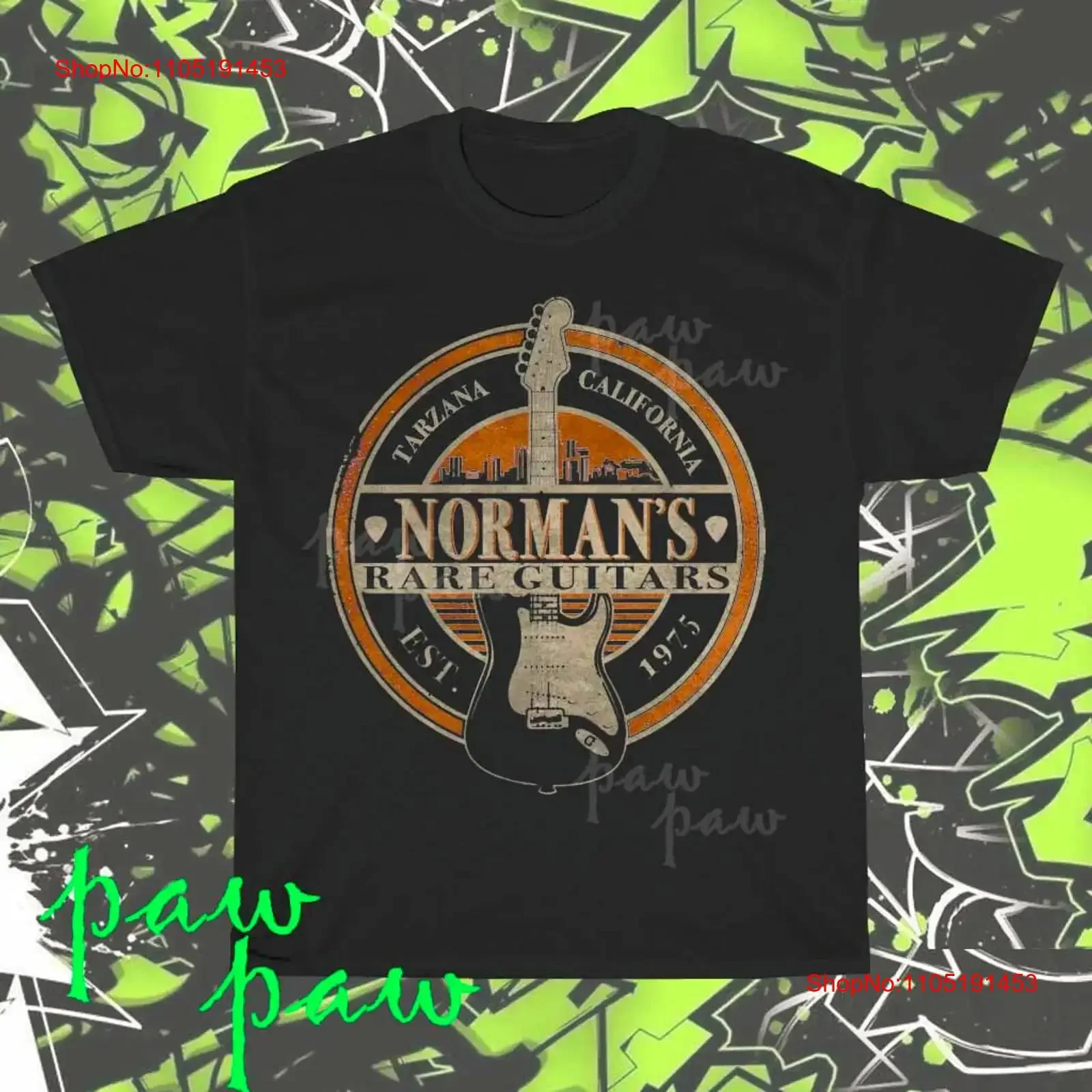 

Brand New Normans Rare Guitars Active Logo American T Shirt Funny Size S to 5XL vintage Washed graphic Stretched Stylish